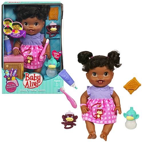 Baby Alive Babys New Teeth African-American Doll