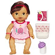 Baby Alive Wets N Wiggles Brunette Doll