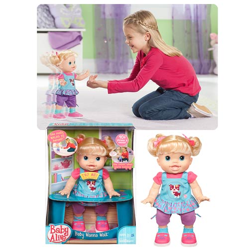 Baby Alive Baby Wanna Walk Blonde Doll