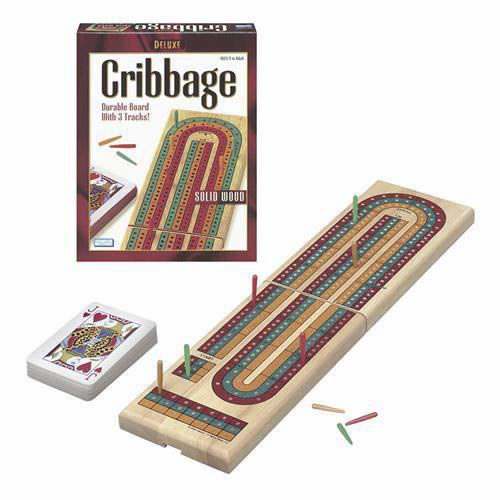 Deluxe  Wood Folding Cribbage Board