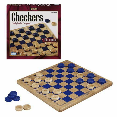 Deluxe  Wood Checkers