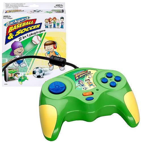 Backyard Games 2-in-1 Soccer & Baseball Plug n' Play