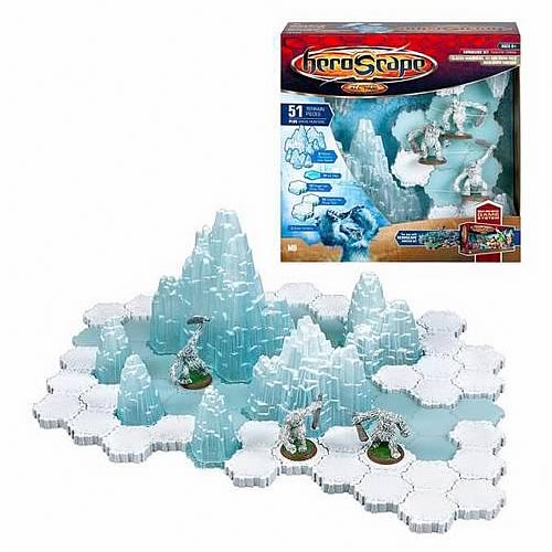 HeroScape Thaelen Tundra - Glacier Mountains, Ice and Snow