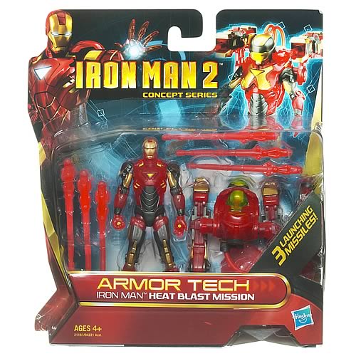 Iron Man Armor Tech Deluxe Heat Blast Mission Action Figure