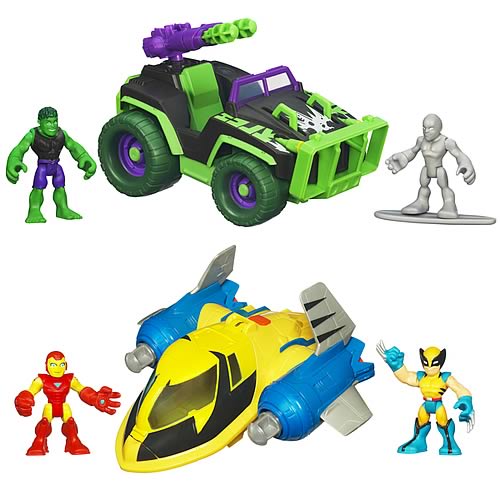 Marvel Super Hero Adventures Deluxe Vehicles Wave 3