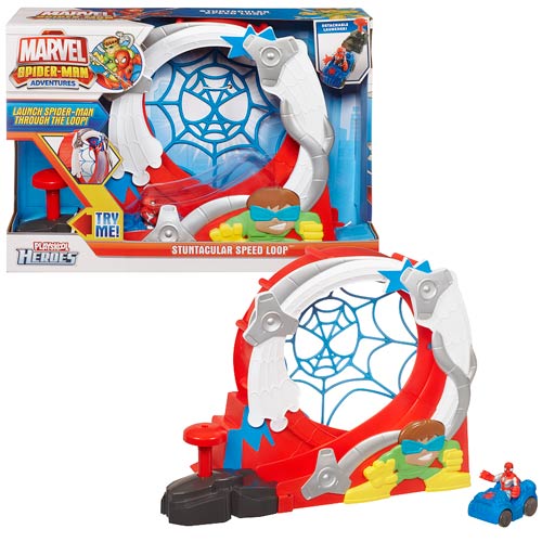Spider-Man Adventures Stuntacular Speed Loop Playset