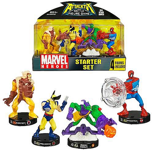 Marvel Universe Attacktix Starter Set Wave 1 Revision 2