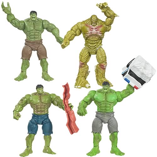 Incredible Hulk Basic Movie Action Figures Wave 1 Set
