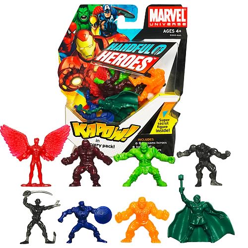 Marvel Handful of Heroes Mini Figures Wave 1 Pack Case, Marvel, Mini-Figures, Hasbro