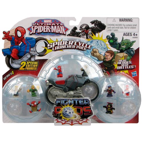 Spider-Man Spider Pods Fighter Pods Cycle Launcher Vehicle