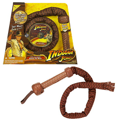 Indiana Jones Electronic FX Whip with DVD