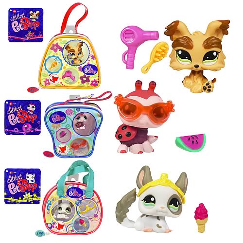 Littlest Pet Shop On The Go Purses Wave 2 Set, Littlest Pet Shop, Mini-Figures, Hasbro