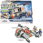 Star Wars Jedi Force Snowspeeder with Luke and Han Solo
