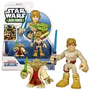 Star Wars Jedi Force Yoda and Luke Skywalker Figures