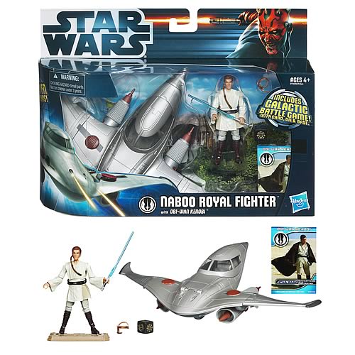 Star Wars Naboo Royal Fighter Vehicle with Obi-Wan Kenobi