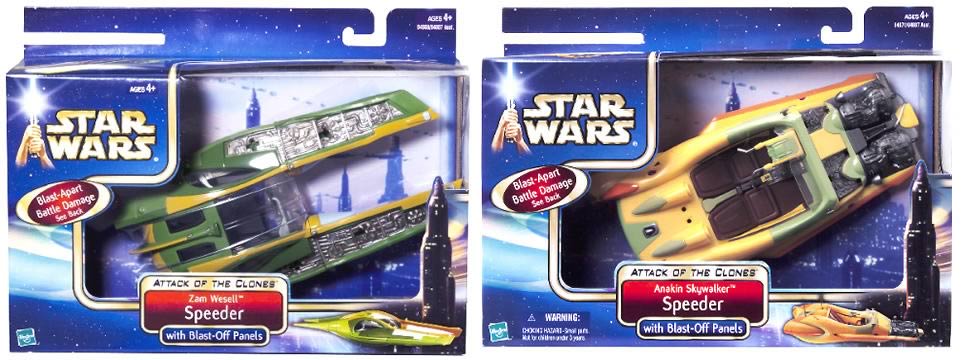 Anakin & Zam Wesell Speeders