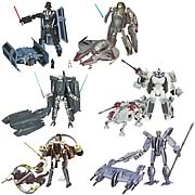 Star Wars Clone Wars Transformers Figures Wave 5 Revision 1