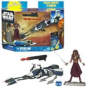 Star Wars Clone Wars Plo Koon with Speeder Bike