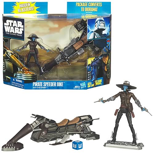 Star Wars Clone Wars Cad Bane and Pirate Speeder Bike