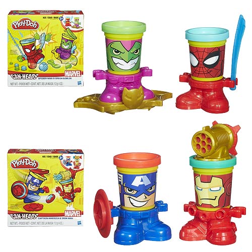 Marvel Play-Doh Canheads Wave 1 Set