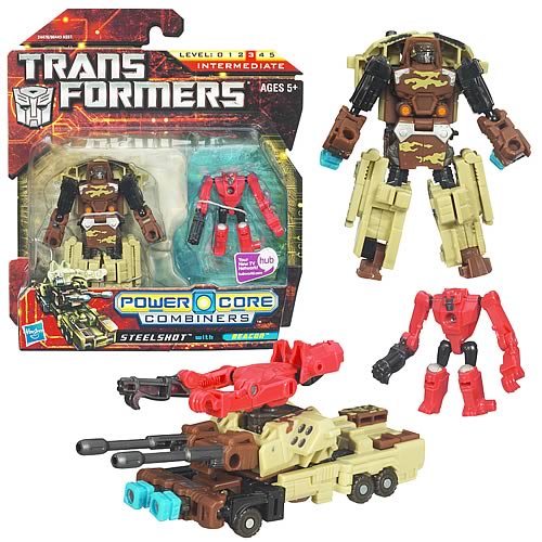 Transformers Power Core Combiners Steelshot with Beacon