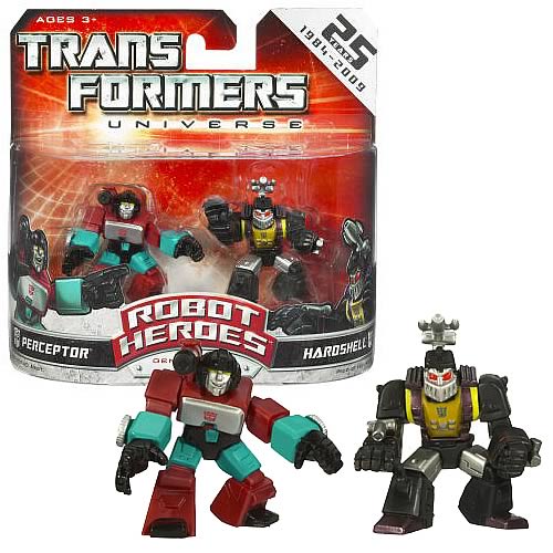 Transformers Robot Heroes Perceptor vs. Hardshell Figures, Transformers, Mini-Figures, Hasbro