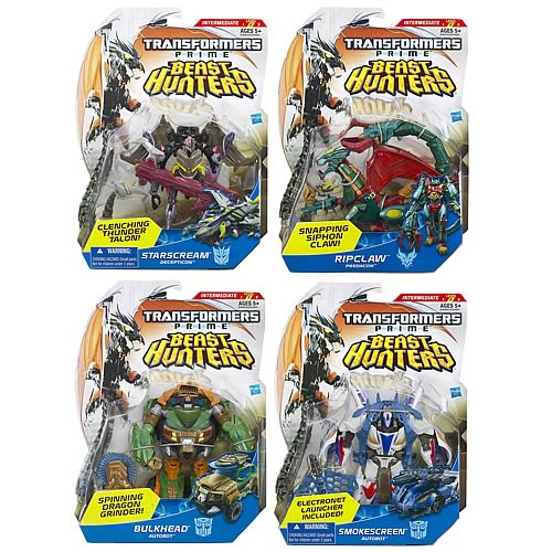 Transformers Prime Beast Hunter Deluxe Figures Wave 2 Set