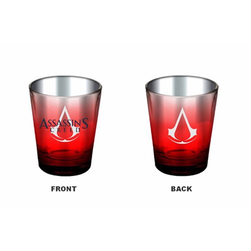 Assassin's Creed Red and Chrome Shot Glass