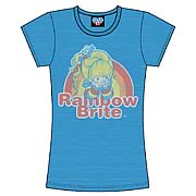 Rainbow Brite Logo Vintage Style Babydoll T-Shirt