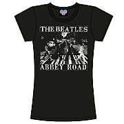 The Beatles Abbey Road Vintage Style Babydoll T-Shirt