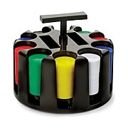 Casino Revolving Chip Rack With 300 Chips