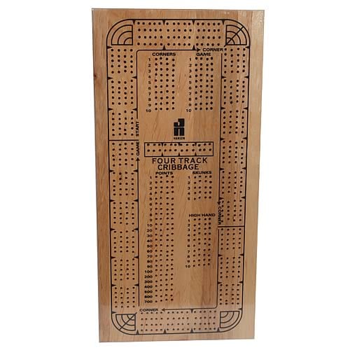 Cribbage Board 4-Track Continuous Version