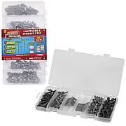 Real Construction Nails, Screws and Hinges with Case