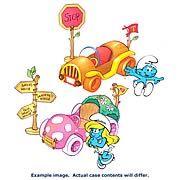 Smurfs Vehicle with Figure Assortment Set