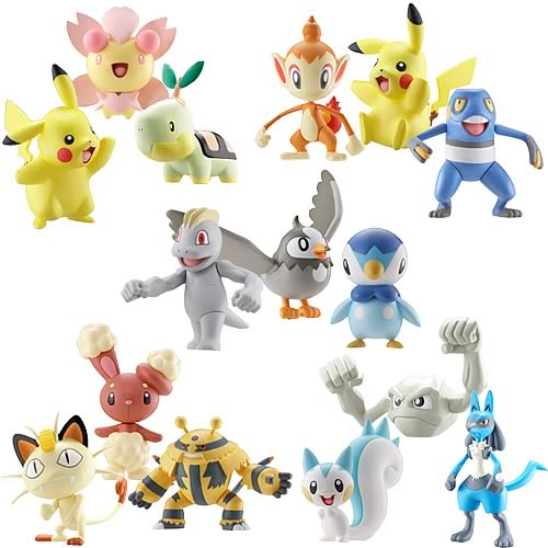Pokemon Diamond & Pearl Wave 1 3-Pack Figure Case