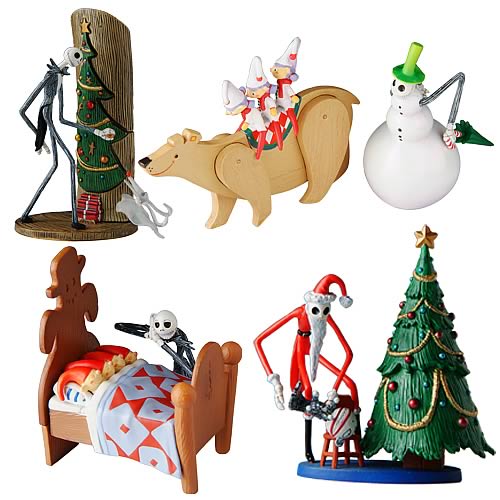 NBX Series 1 Rev. 1 Trading Figure Set, Nightmare Before Christmas, Mini-Figures, Jun Planning