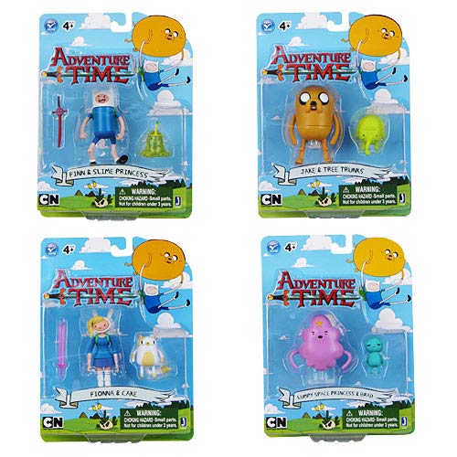 Adventure Time 3-Inch Action Figure & Accessory 2-Pack Case