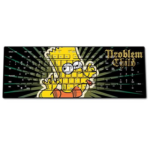 Simpsons Bart Problem Child Wireless Keyboard
