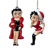 Betty Boop Holiday 3 3/4-Inch Ornament Set