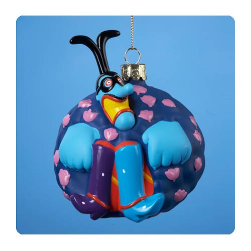 Beatles Yellow Submarine Blue Meanie Glass Ornament