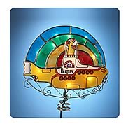 Beatles Yellow Submarine Lighted Tree Topper Ornament