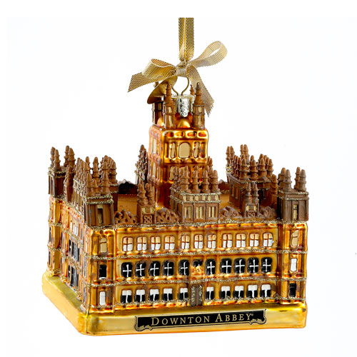 Downton Abbey Castle 4 1/4-Inch Glass Holiday Ornament