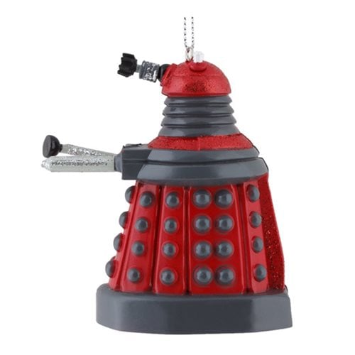 Doctor Who Red Dalek Blow Mold Christmas Ornament