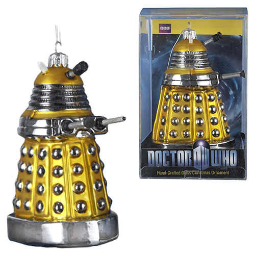 Doctor Who 5-Inch Yellow Dalek Drone Christmas Ornament