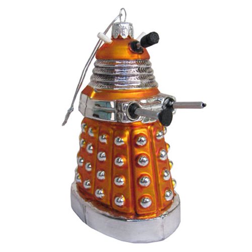 Doctor Who Orange Dalek 5-Inch Glass Ornament