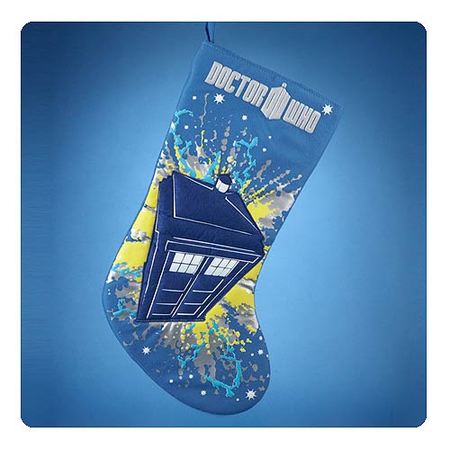 Doctor Who TARDIS Blue Christmas Stocking