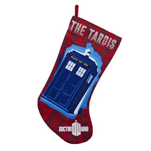 Doctor Who TARDIS Red Christmas Stocking