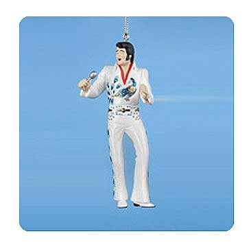 Elvis Presley Peacock Jumpsuit 4 3/4-Inch Ornament
