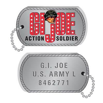 G.I. Joe Dog Tags 4 1/2-Inch Blow Mold Ornaments