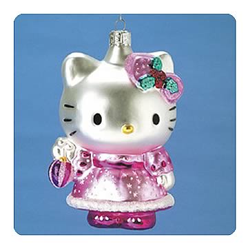 Hello Kitty 5-Inch Glass Ornament